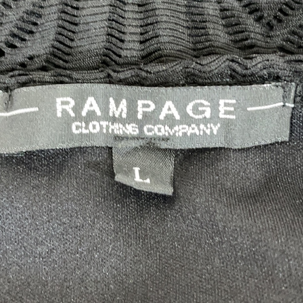 RAMPAGE Sexy V-Neck Sleeveless Black Blouse Large - Picture 5 of 6